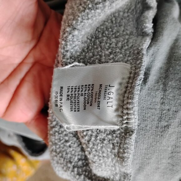 John Galt Women's Dark Grey Rosa High-Rise Fit Elasticwaist Jogger Sweatpants - Picture 5 of 6